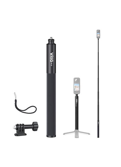 اشتري TP-13 53.5-Inch Selfie Stick Aluminum Alloy 6 Sections with 1/4in Screw & Mount Adapter Compatible with INSTA360 X2/X3 GoPro 11/10/9 في الامارات