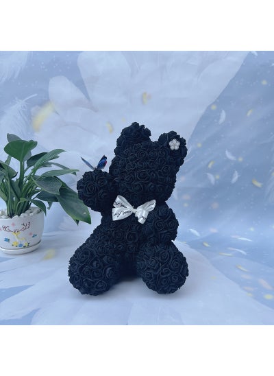 اشتري Romantic Eternal Rose Cat Gift for Her Black في السعودية