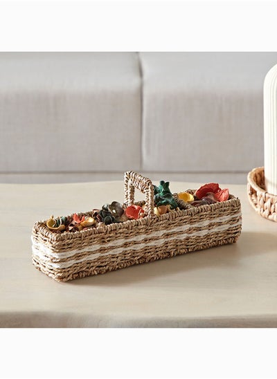 Buy Studio Seagrass Potpourri Decorative Tray 32 x 7 x 8 cm in UAE