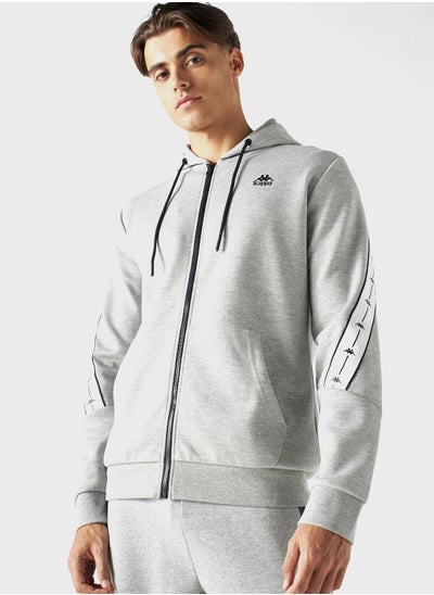 Buy Logo Tape Detail Hoodie in Saudi Arabia