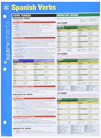 Buy Spanish Verbs SparkCharts in UAE