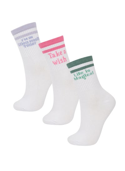 اشتري Girl High Cut Socks -3 Pieces في مصر