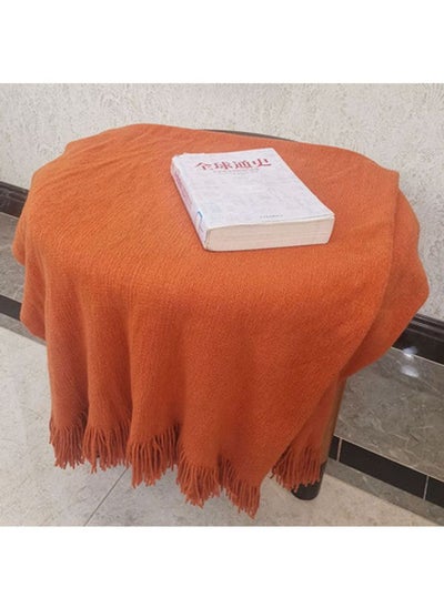 اشتري Sofa Blanket Combination Orange 127x173cm في السعودية