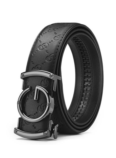 Buy New Leather Automatic Buckle Belt With Alloy Buckle For Underwear Waist Belt in Saudi Arabia