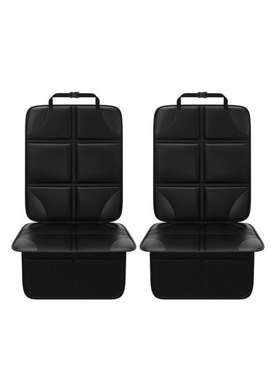 Buy Car Seat Protector, Non-Slip Padded Backing Will Not Leave Imprint, Thickest Carseat Seat Protector for Child Car Seat 2 Pack for SUV, Sedan, Truck, Leather Car Seat (Black) in Saudi Arabia