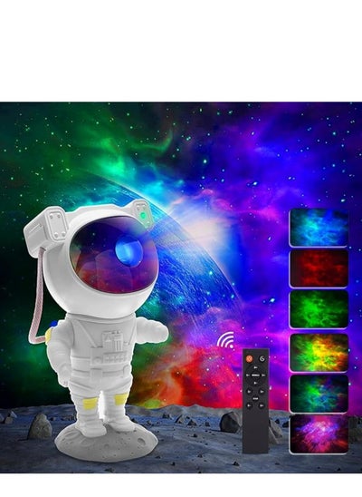 Buy Star Projector Night Light with Timer, Remote Control and 360°Adjustable Design, Astronaut Nebula Galaxy Night Light Projector for Children Adults Baby Bedroom, Party Room and Game Room in UAE