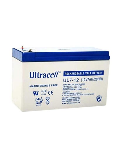 اشتري Ultracell  Sealed Lead Acid Battery 12V 7A  (UL7-12) في مصر