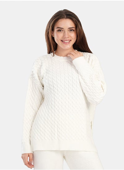 Buy Cable Knitted Lounge Pullover in Egypt