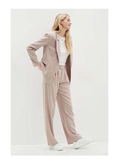 اشتري Pink Check Wide Leg Trousers في الامارات