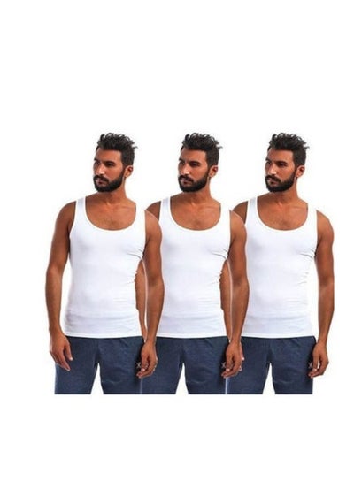 Buy Pack Of 3 Crew T-Shirt Cotton-Pack Of 3-White in Egypt