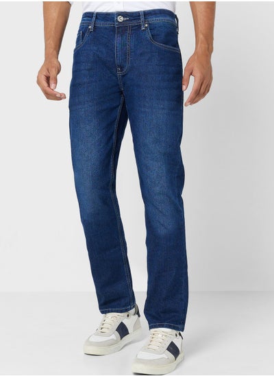 Buy Mid Wash Slim Fit Jeans in UAE