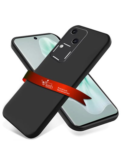 Buy Soft Liquid Silicone Case Cover For Vivo V30 / V30 Pro 5G 2024 / Vivo S18 / S18 Pro 5G 2023 Black in UAE