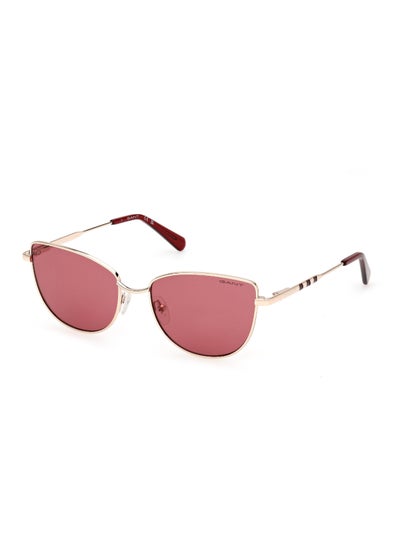 Buy Women's UV Protection Cat Eye Shape Metal Sunglasses GA0001228S55 - Lens Size: 55 Mm - Shiny Rose Gold in Saudi Arabia