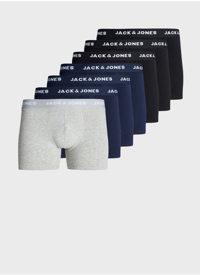 Buy Jacanthony 7 Pack Logo Band Trunks in UAE