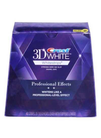 اشتري 40-Piece 3D WhiteStrips Dental Whitening Kit في الامارات