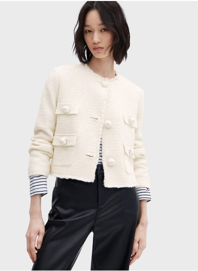 Buy Pocket Detail Jacket in Saudi Arabia