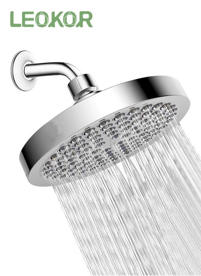 اشتري Luxury Modern Chrome Look High Pressure Shower Head Adjustable Shower Heads في السعودية