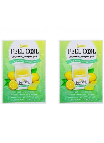 Buy 2 Pieces Of Lemon Flavored Mouth Freshener Strips Consisting of 24 Strips in Saudi Arabia