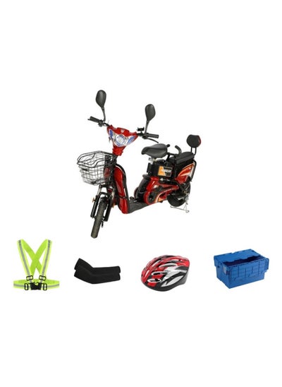 اشتري Electric Grocery Bike 16 size Tyre with Freebies Red في الامارات