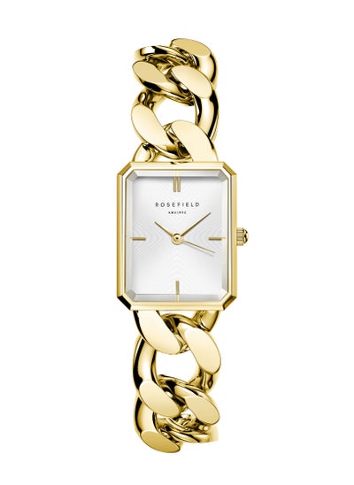 Buy Rosefield Octagon XS Chain Studio Edition White Gold Women Watch - SWGSG-O55 in UAE