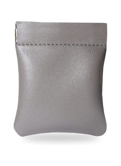 Buy Leather Coin Holder Pouch (Dark Grey) in UAE