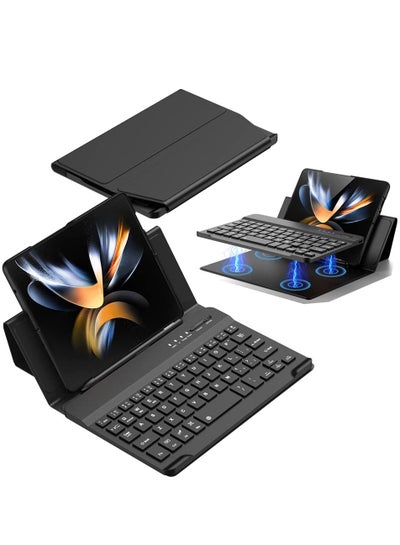 Buy Compatible with Samsung Galaxy Z Fold 5 Tablet Keyboard Case, for Samsung Z Fold4 / Z Fold3 / Z Fold2 Office Keyboard Accessories with S Pen Holder, Removable Magnetic Wireless Bluetooth Keyboard Case in Saudi Arabia