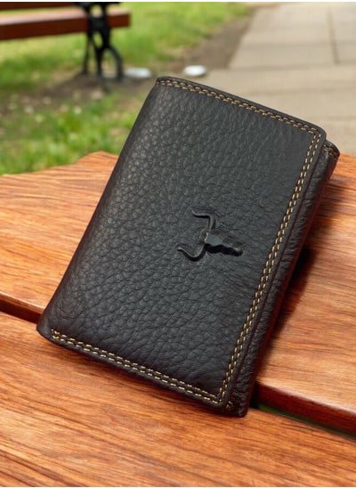 Buy Luxury & High Quality Genuine Leather Wallet For Men Medium Size in Saudi Arabia