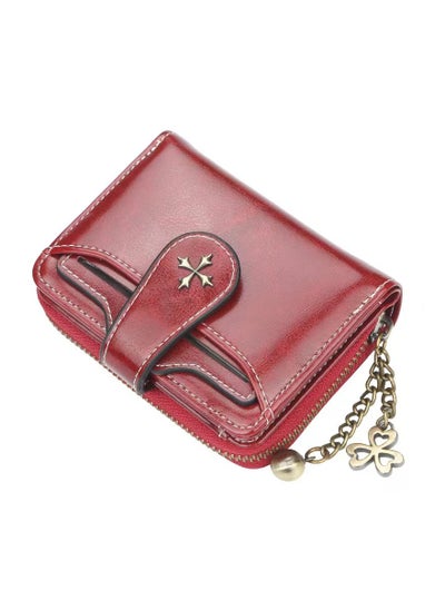 Buy Leather Wallet Red in UAE