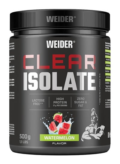 Buy Clear Isolate  500g, Water Melon, Lactose Free - Zero Sugar & Fat - High Protein Refreshing Drink in UAE