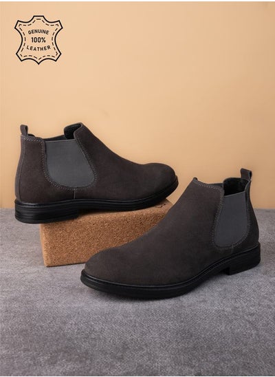 اشتري Genuine Leather Chelsea Boots في السعودية