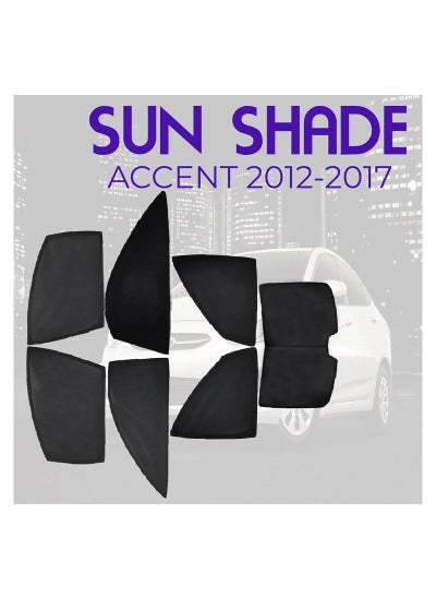 Buy HYUNDAl ACCENT 2012-2017 High-Quality Car Sunshade All Side Sunshade UV and Heat Protection Front Back Sides Sun Shades in Saudi Arabia