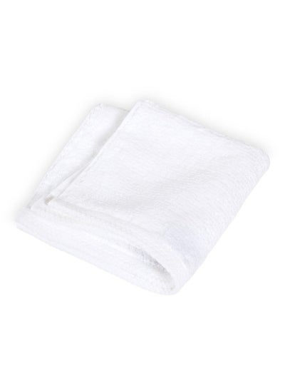 Buy Cloud Face Towel White - 450 Gsm 33X33 Cm in UAE