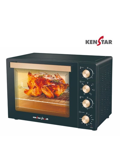 Buy Electric Oven 60L with Convection and Rotisserie Function| Temperature Control Upto 250c and 120min Timer with Bell Ring 1900W in UAE
