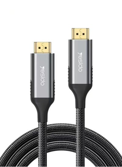 اشتري كابل تمديد 8K UHD من Yesido HM11 بطول 1.8 متر من HDMI ذكر إلى HDMI ذكر (أسود) في مصر