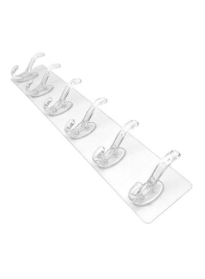 Buy 6 Hook Flexible Silicone Stick Hanger 40Cm By 8Cm in Egypt