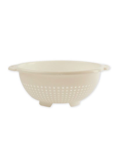 Buy "GAB Plastic, Colander, Beige, Kitchen Drain Colander, Food Strainer Kitchen and Cooking Accessory,  Cleaning, Washing and Draining Fruits and Vegetables, Made from BPA-free Plastic" in UAE