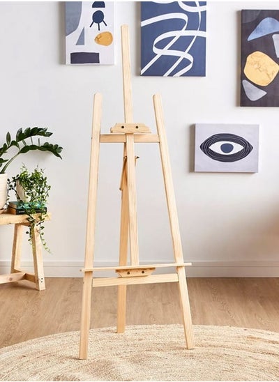 Buy Wooden Drawing Stand Beige 1.75m in Saudi Arabia