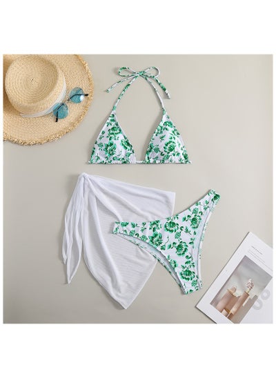 Buy Fashionable Women's Bikini Swimsuit Three Piece Set in UAE