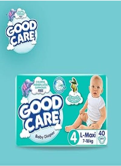 Buy Good Care Baby Diapers - Twin Pack - Maxi Size 4 - 40 Pieces in Egypt