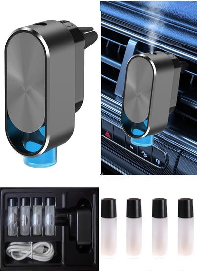 Buy Upgraded Car Air Freshener Rechargeable Car Fragrance Diffuser Level 3 Adjustable Smart Car Diffuser 3 Bottles of Cologne in Saudi Arabia