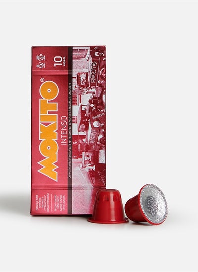 Buy Mokito Intenso - 10 Intenso capsules, compatible with Nespresso. in UAE