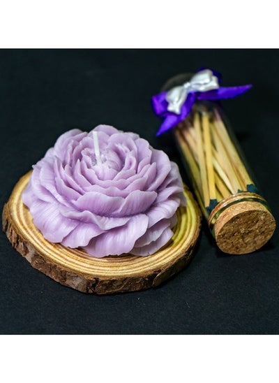 Buy 5 Pcs Aromatic Rose Candles with Matchsticks Giveaways set in UAE