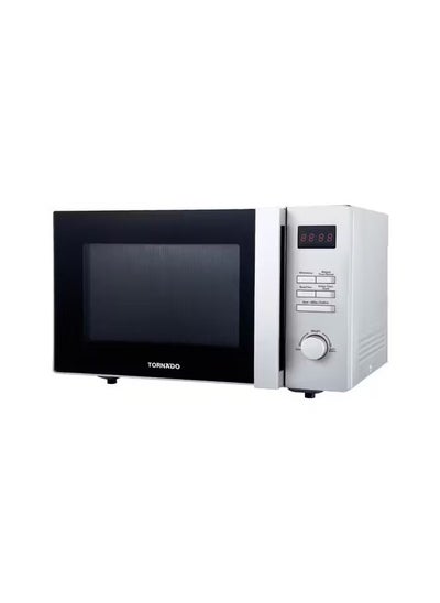 Buy TORNADO Microwave Solo 25 Liter 900 Watt 8 Menus Silver TMD-25SE-S in Egypt