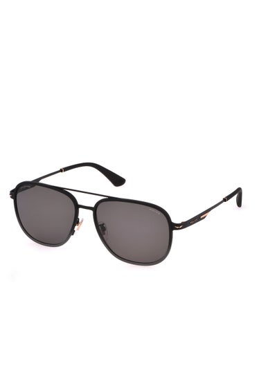 Buy Men's Square Shape Polarized Metal Sunglasses SPLL78M58305P - Lens Size: 58 Mm - Semi Matt Black W/Rose Gold Pa in Saudi Arabia