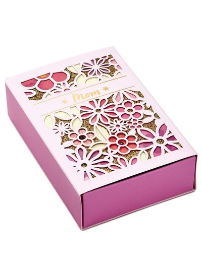 اشتري Paper Wonder Mother'S Day Gift Box ("Mom" Pink Gold Glitter Flowers) Small Slide Box For Moms Grandmas Nanas Mom Squads في السعودية