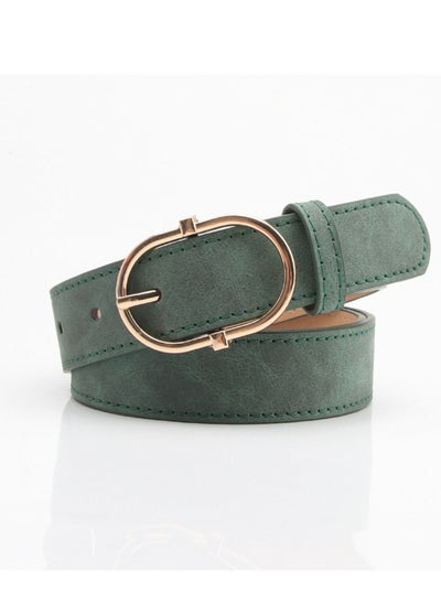 اشتري Ladies' Alloy Pin Buckle Is Versatile And Stylish With A Belt 105cm Green في الامارات