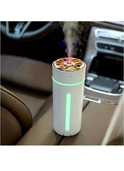 Buy Portable Mini Humidifiers, Personal Desktop Cool Mist Air Humidifier with Rotatable Colorful Night Light, Auto Shut-Off, Super Quiet for Bedroom Car Office Home (White) in Saudi Arabia