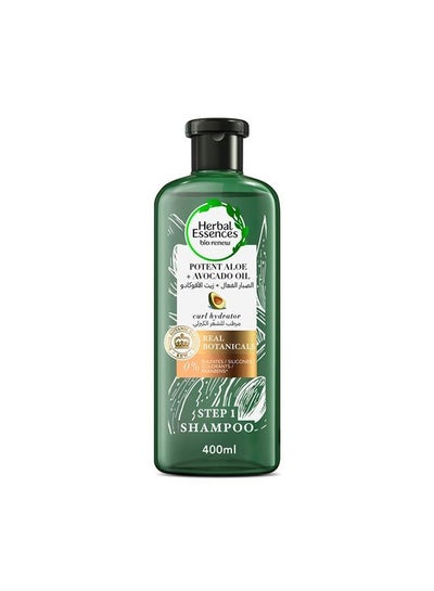 Buy Sulfate-Free Potent Aloe With Avocado Oil Hair Shampoo To Cleanse And Hydrate Curls 400ml in Egypt