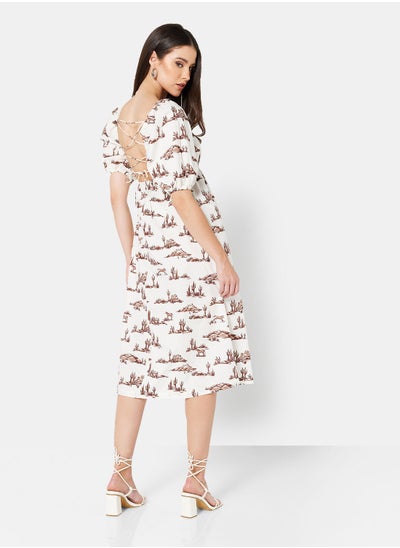 Buy Suite Open Back Midi Dress in UAE