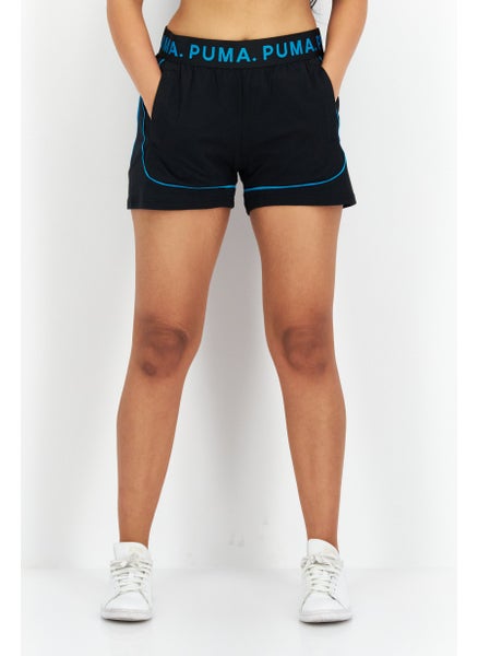 اشتري Women Sportswear Fit Brand Logo Running Shorts, Navy Blue Combo في الامارات